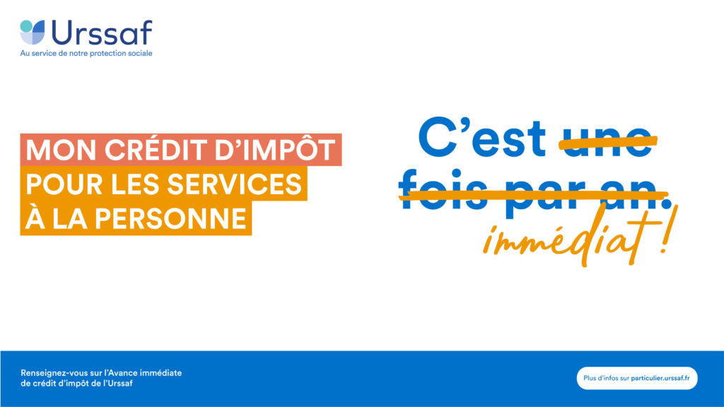 URSSAF crédit d'impôt immédiat